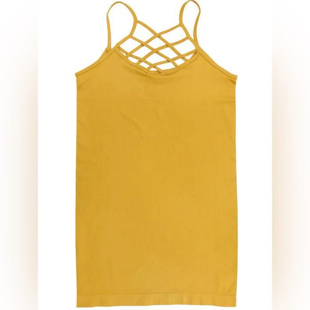 NWOT L&B Women’s Mustard Yellow Tank Top